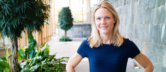 Maria Brogren, chef för hållbarhet och innovation på WSP. Foto: WSP