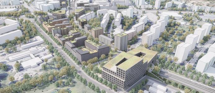 150 000 kvadratmeter mark för nya bostäder, förskolor och arbetsplatser. Bild: Solna Stad