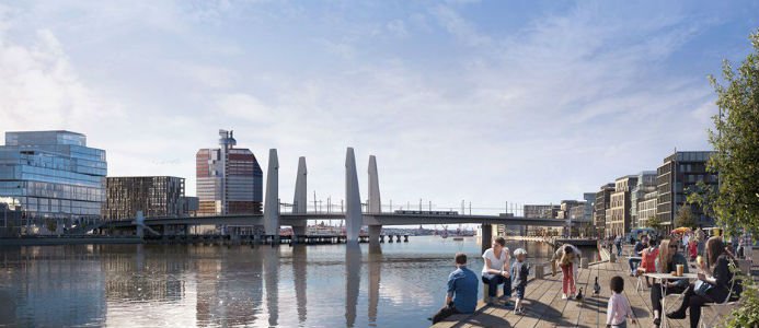 Såhär ska bron se ut när den är klar. Bild: Göteborg Stad