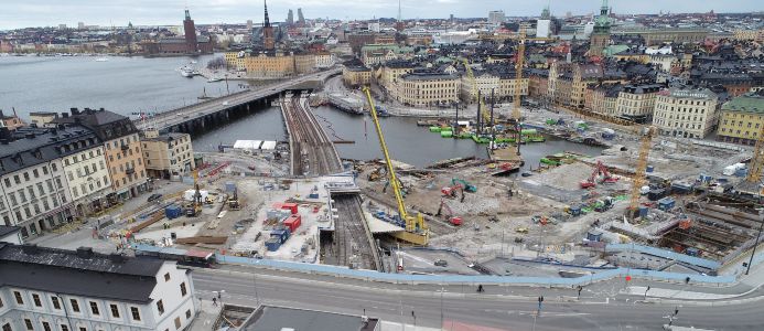 Slussen. Foto: Skanska