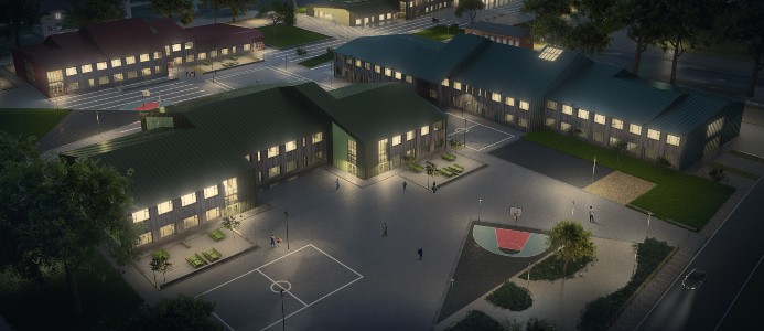 Gylle grundskola. Bild: Skanska