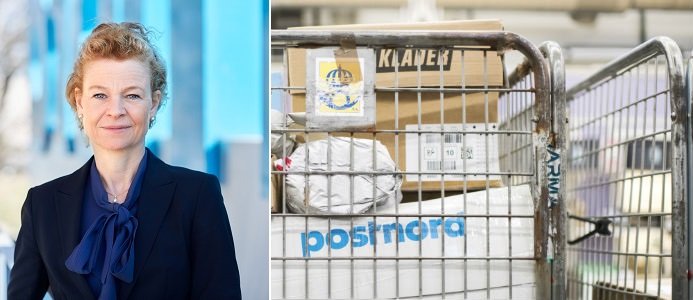 Annemarie Gardshol Koncernchef PostNord och Chef PostNord Sverige. Bild: Postnord