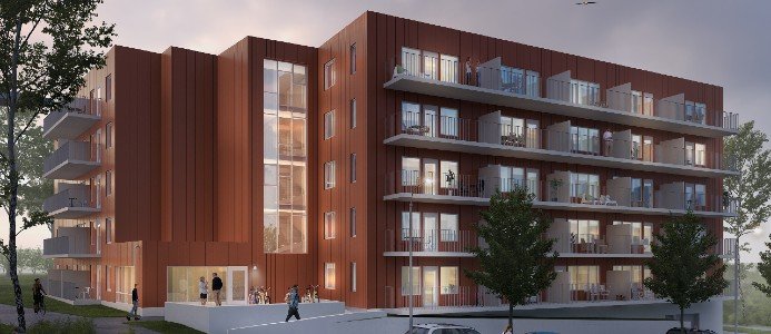 Visionsbild av Järngrindens projekt Enedalshöjden i Borås
