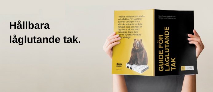 Ny guide för planering av låglutande tak