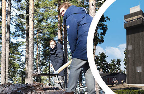 Bygget av landmärket i Dalarna är igång