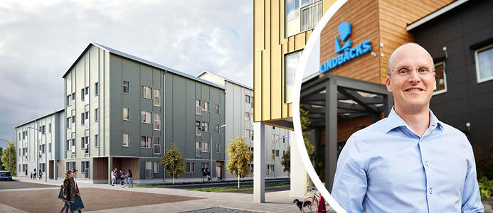 Markus Holmlund, affärschef och vice vd på Lindbäcks Bygg. Foto: Lindbäcks Bygg.