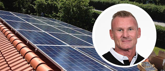 Peter Olsen, grundare och vd för Solkraft Sverige AB. Foto: Solkraft Sverige AB