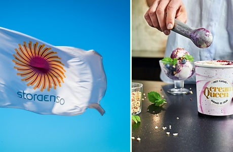 Stora Enso har startat sin barriärproduktion