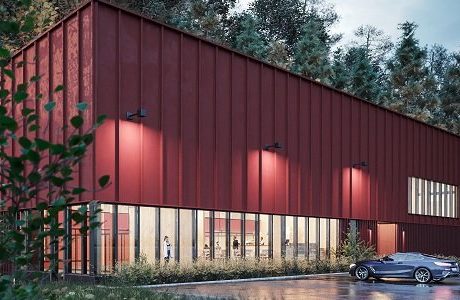 Bygget av unikt skolprojekt med padelhall tar form