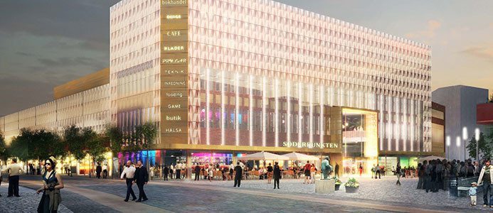 Hyresgäster. Wayne´s Coffee, Nordic Wellness, Cityklipp och apotektet är några av hyresgästerna när nya Söderpunkten i Helsingborg öppnar på nytt. Bild: Fojab Arkitekter