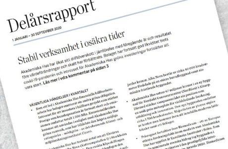 Stabil verksamhet i osäkra tider