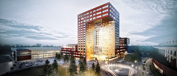 APP lanserar ICON, den nya centrumfastighet i Arenastaden, Växjö. Bild: Semrén & Månsson