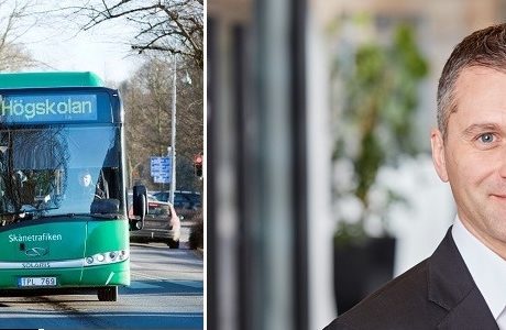 Han tar över rodret när bussoperatörens vd lämnar