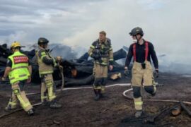 Brand i bränslehög vid kraftvärmeverket Thumbnail