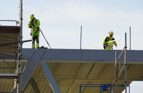Byggproduktionen i EU stiger