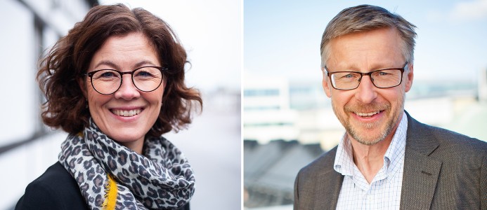 Petra Krüger, fotograf Eva Kronfält Thorvinger och Mats Hederos, Foto: Pressbild/AMF Fastigheter