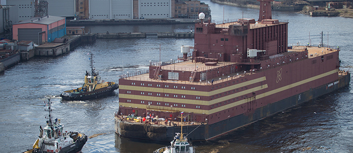 Kärnkraftverk på vatten i Ryssland