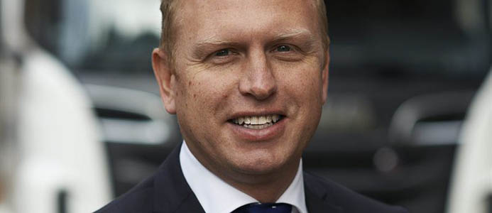 Henrik Henriksson tilltru00e4der den 1 januari 2016 som vd och koncernchef fu00f6r Scania. Bildku00e4lla: Scania
