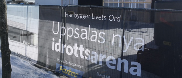 Frikyrkan Livets ord bygger en idrottsanläggning