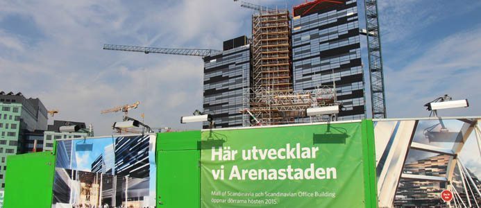 Arenastaden, Solna, Stockholm. Foto: Marcus Rosenholm, Branschaktuellt.se