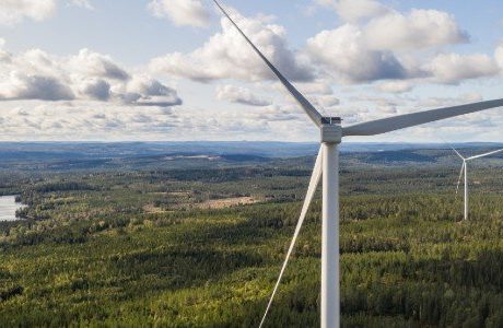 Vindpark i Ludvika färdigbyggd