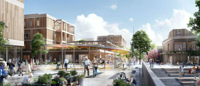 Oksenøya. Illustration: Arkitema Architects