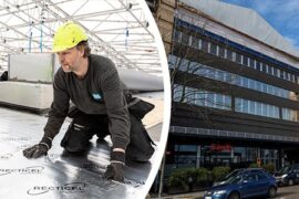 Takrenovering av kontorsbyggnader i Stockholm Thumbnail
