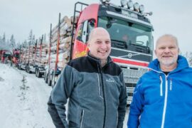 Samarbete för mer hållbara timmertransporter Thumbnail