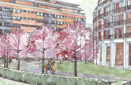 Demonstration mot bostadsbygge