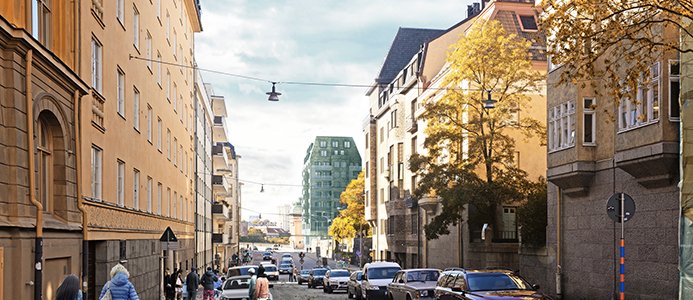 Lägenhetshus i Sabbatsberg