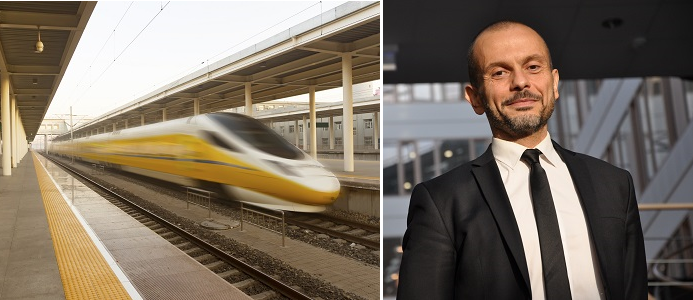 Ali Sadeghi, programdirektör Nya stambanor. Foto: Trafikverket. Foto till vänster: Foto: Yaping Ma