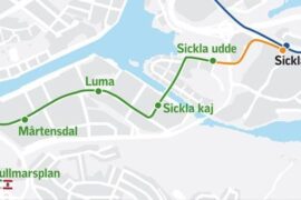Tvärbanan kommer till Sickla station Thumbnail
