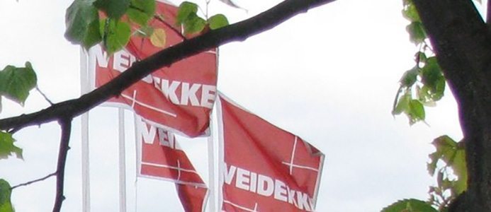 Veidekke flagga. Bildkälla: Veidekke