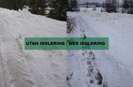 Drömmen om det perfekta skidspåret nåddes med isoleringsskivor