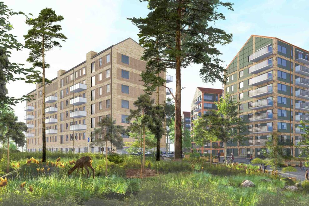 Tornet bygger 180 hyresrätter och 131 bostadsrätter i Järfälla. Pressbild: Tornet