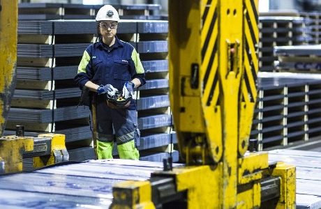 SSAB övervakar processkran med onlinesystem från SPM