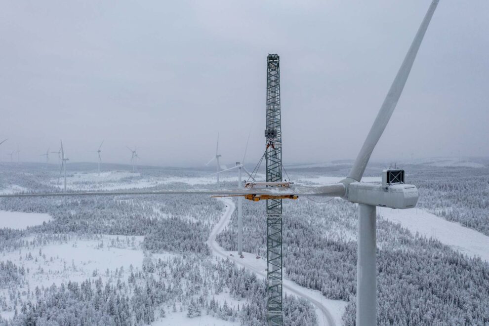 Fulltaliga vindkraftverk på Blakliden Fäbodberget