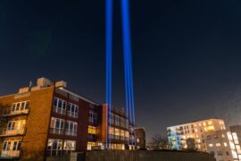Nytt bygge drar igång med ljusspel över Göteborg Thumbnail