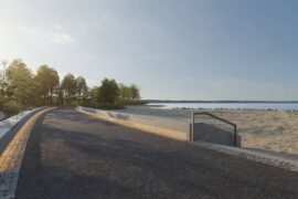 NCC bygger strandpromenad i centrala Lidköping Thumbnail
