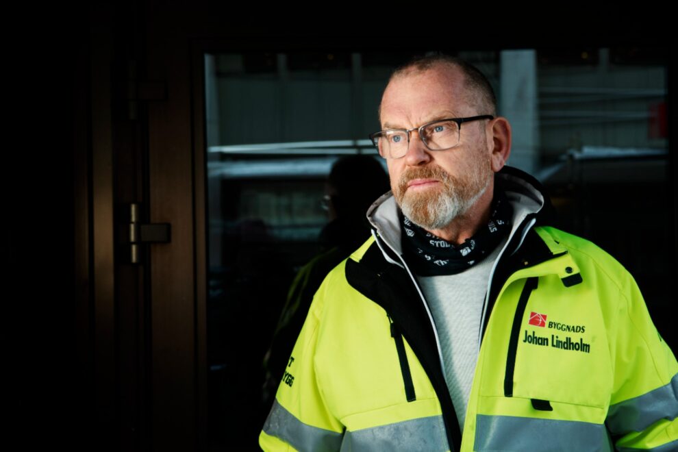 Johan Lindholm, ordförande för Byggnads Foto: Sofia Ekström / SvD / TT