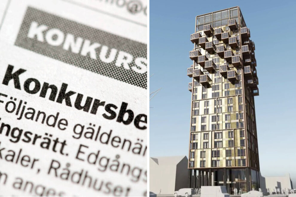 Foto till vänster (Creditsafe). Illustration: QPG Arkitekter
