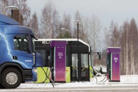Skellefteå Kraft öppnar snabbladdare för tunga transporter Thumbnail