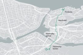 Ny byggs Östbergatunneln i Hammarbyskogen Thumbnail