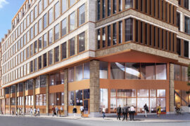 De uppför stommen till Skanska-projekt Thumbnail
