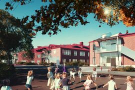 MVB bygger skola – i återbrukat material Thumbnail