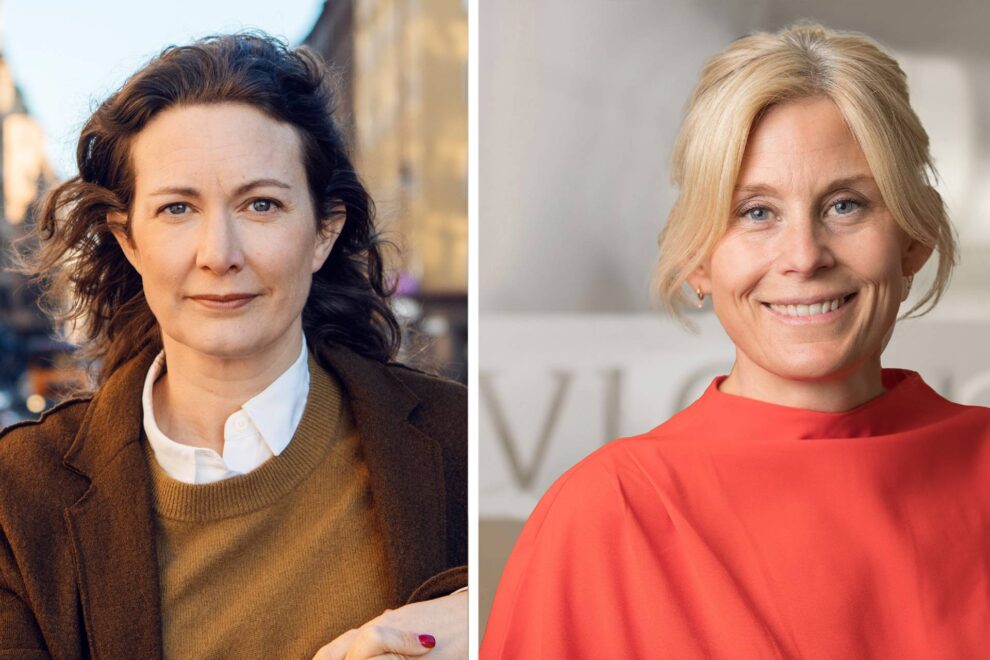 Jannice Johannson Steijner och Karin Måwe. Bildkälla: Liljewall.