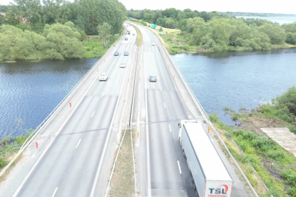 Omfattande brobygge över viktig Europaväg