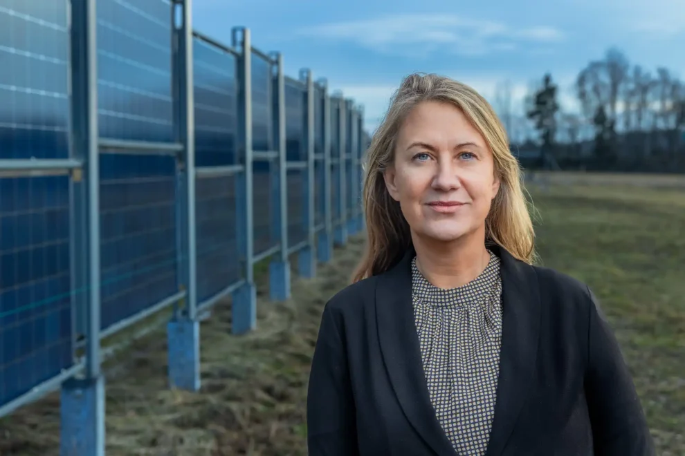 Anna Werner, vd Svensk Solenergi. Bildcred: Foto: Jann Lipka
