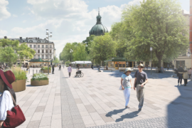 Efter år av byggprojekt – nu rustas Östermalmstorg upp permanent
