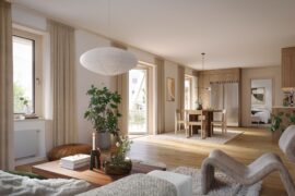 Trä i fokus när flerbostadshus byggs i Klockelund